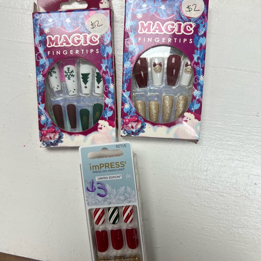 imPRESS Limited Edition Red and Gold Press-On Nails